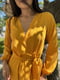 Сукня жовта з рукавами на резинці | 6874286 | фото 3