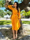 Сукня жовта з рукавами на резинці | 6874286 | фото 5