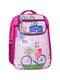 Рюкзак шкільний Відмінник малинового кольору з принтом (20 л) | 6874365