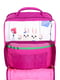 Рюкзак шкільний Школяр малинового кольору в принт (8 л) | 6874368 | фото 5