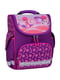 Рюкзак шкільний каркасний з ліхтариками фіолетовий з принтом Успіх (12 л) | 6874370 | фото 2
