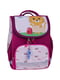 Рюкзак шкільний каркасний з ліхтариками малинового кольору з принтом Успіх (12 л) | 6874374 | фото 5
