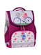 Рюкзак шкільний каркасний з ліхтариками малинового кольору з принтом Успіх (12 л) | 6874375 | фото 8