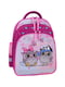 Рюкзак шкільний Mouse малинового кольору з принтом | 6874426