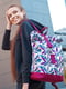 Рюкзак Florence сіро-бордовий в принт (23 л) | 6874588 | фото 7