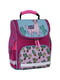 Рюкзак шкільний каркасний з ліхтариками малинового кольору з принтом Успіх (12 л) | 6874589 | фото 2
