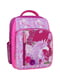 Рюкзак шкільний Школяр малинового кольору в принт (8 л) | 6874673