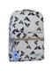 Рюкзак Молодіжний mini сірий в принт (8 л) | 6874780