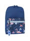Рюкзак Молодіжний mini синій в принт (8 л) | 6874810