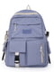 Блакитний текстильний рюкзак | 6875017 | фото 2