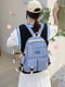 Блакитний текстильний рюкзак | 6875017