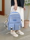 Блакитний текстильний рюкзак | 6875017 | фото 5