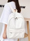 Білий текстильний рюкзак | 6875020