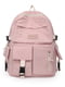 Рожевий текстильний рюкзак | 6875037 | фото 2