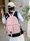 Рожевий текстильний рюкзак | 6875037 | фото 7