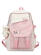 Рожевий текстильний рюкзак | 6875038 | фото 2