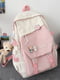 Рожевий текстильний рюкзак | 6875038 | фото 3