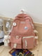 Рожевий текстильний рюкзак | 6875042 | фото 3