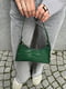 Зелена сумка через плече на короткому ремінці | 6875068 | фото 9