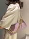 Фіолетова сумка-багет на ремінці з ланцюжком | 6875070 | фото 9