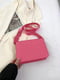 Рожева сумка крос-боді на широкому ремінці | 6875107 | фото 3