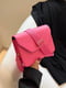 Рожева сумка крос-боді на широкому ремінці | 6875107 | фото 6