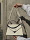 Біла сумка крос-боді з ланцюжком | 6875113 | фото 2