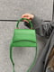 Зелена сумка крос-боді під рептилію | 6875120 | фото 2