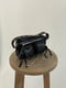Чорна сумка крос-боді під рептилію | 6875141 | фото 6