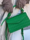 Зелена сумка крос-боді з маленькою ручкою | 6875164 | фото 9