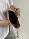 Рожева сумка-багет з ремінцем-ланцюжком | 6875179 | фото 3