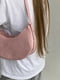 Рожева сумка-багет з ремінцем-ланцюжком | 6875179 | фото 6