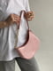 Рожева сумка-багет з ремінцем-ланцюжком | 6875179 | фото 7