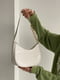 Біла сумка-багет з ремінцем-ланцюжком | 6875181 | фото 5