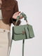 Зелена сумка крос-боді з маленькою ручкою | 6875186 | фото 2