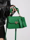 Зелена сумка крос-боді з маленькою ручкою | 6875188 | фото 4