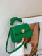 Зелена сумка крос-боді з маленькою ручкою | 6875188 | фото 7