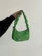 Зелена сумка-багет з декоративними ланцюжками | 6875194 | фото 2