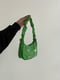 Зелена сумка-багет з декоративними ланцюжками | 6875194 | фото 3