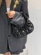 Чорна сумка-багет на короткій ручці | 6875205 | фото 3