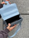 Блакитна сумка крос-боді з маленькою ручкою | 6875217 | фото 9