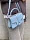Блакитна сумка крос-боді з маленькою ручкою | 6875217 | фото 10
