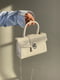 Біла сумка крос-боді з тисненням рептилія | 6875221 | фото 3