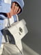 Біла сумка крос-боді з тисненням рептилія | 6875221 | фото 7