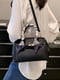 Чорна сумка крос-боді з двома ручками | 6875224 | фото 3