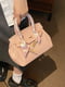 Рожева сумка крос-боді з двома ручками | 6875226 | фото 6