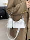 Біла сумка на плече з ланцюжком | 6875236 | фото 4