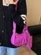 Фіолетова сумка крос-боді в заклепках | 6875240 | фото 3