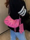 Рожева сумка крос-боді в заклепках | 6875241 | фото 3
