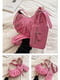 Рожева сумка крос-боді в заклепках | 6875241 | фото 4
